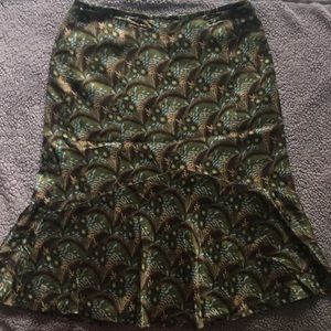 Loft Bell Shaped Multicolored Skirt